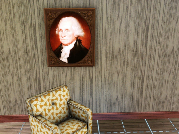 Sims 3 — Painting George Washington by darthdog — George Washington Painting recolor of the sims 3 Painting neoclassical