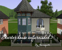 Sims 3 — Starter unfurnished 2 by gimcasquette — it's a small house for a single. Is not furnished. At the ground floor