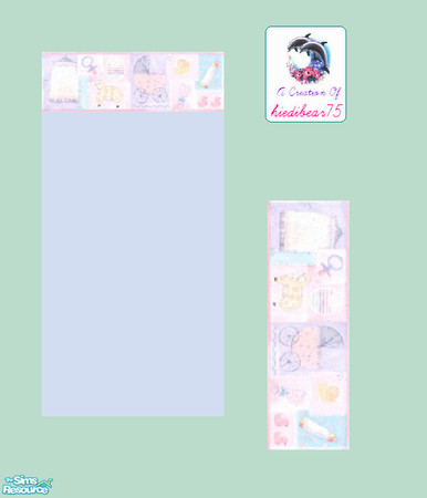 Sims 2 — Patchwork Nursery #1 Pink Border - Patchwork Nursery #1 Pi1blue Hb75 by hiedibear75 — Soft as a lil lamb, sweet