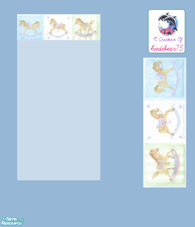 Sims 2 — Patchwork Nursery #2 HB75 - Patchwork Nursery #2 Bluea Hb75 by hiedibear75 — Soft as a lil lamb, sweet as honey,