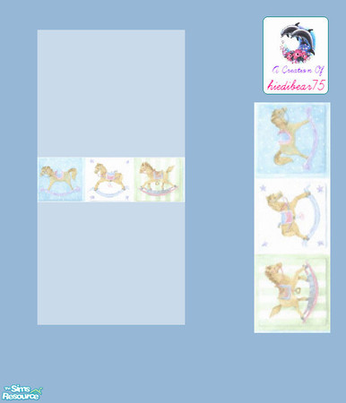 Sims 2 — Patchwork Nursery #2 HB75 - Patchwork Nursery #2 Blueb Hb75 by hiedibear75 — Soft as a lil lamb, sweet as honey,