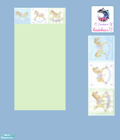 Sims 2 — Patchwork Nursery #2 HB75 - Patchwork Nursery #2 Greena Hb75 by hiedibear75 — Soft as a lil lamb, sweet as