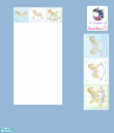 Sims 2 — Patchwork Nursery #2 HB75 - Patchwork Nursery #2 Whitea Hb75 by hiedibear75 — Soft as a lil lamb, sweet as