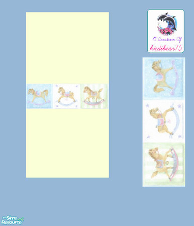 Sims 2 — Patchwork Nursery #2 HB75 - Patchwork Nursery #2 Yellowb Hb75 by hiedibear75 — Soft as a lil lamb, sweet as