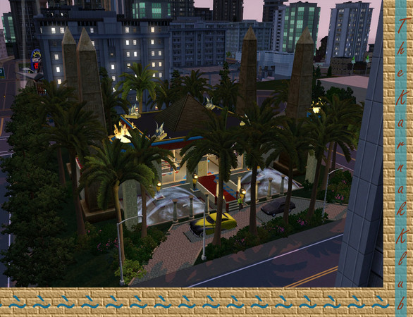 Sims 3 — Karnak Klub by comet65 — The Ancient Egyptians sure knew how to live, and for a little bit, why not go downtown