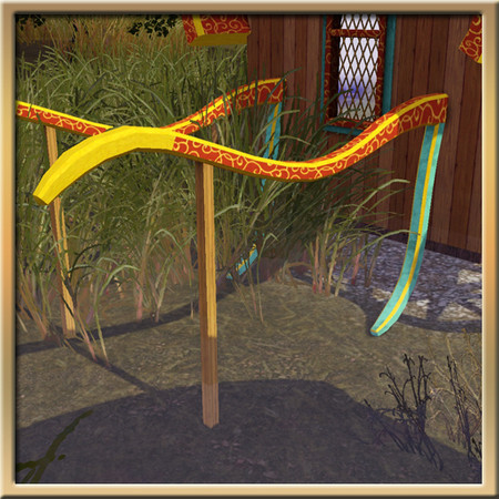 Sims 3 — Decorative Cart Shaft by Cyclonesue — Use this shaft at the rear of your caravans. By Cyclonesue for TSR