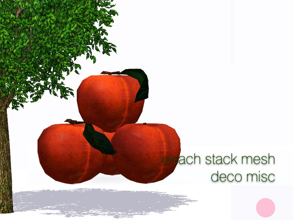 Sims 3 — Peach Stack Mesh by DOT — Peach Stack Mesh by DOT of The Sims Resource