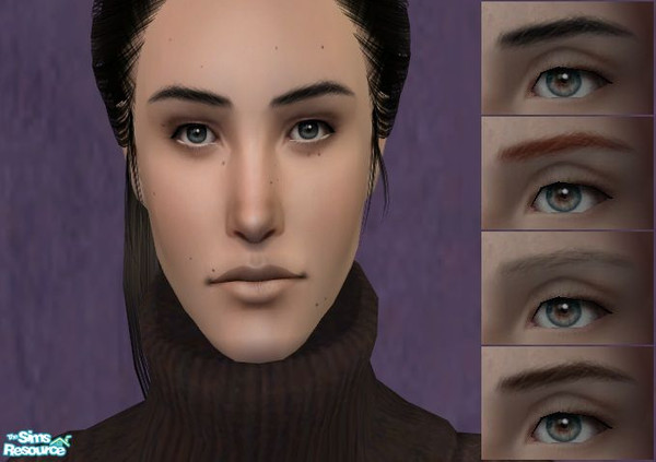 Sims 2 — Dumlekola - Captivating Brows by dumlekola — A set of brows in four natural colors.