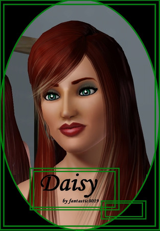 Sims 3 — Daisy by fantasticSims — Traits - Perceptive, Athletic, Charismatic, Star Quaility, Flirty. Faves - Irish Green,