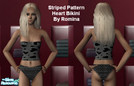Sims 2 — Stripped Heart Bikini by RomiBabyy — 