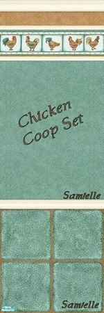 Sims 2 — jbWallsSet-ChickenCoop0620 by Samielle — Nice wall/floor set for your sims to enjoy. Looks great in the kitchen