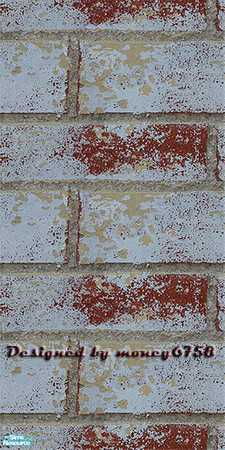 Sims 2 — Worn Bricks Wall by monkey6758 — 
