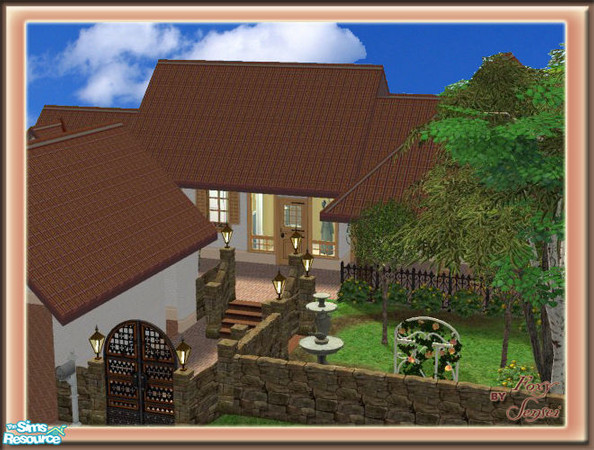 Sims 2 — Saddlebrooke by foxysensei — A lovely manageable family home, with a gorgeous garden, outside dining area and