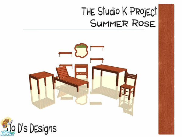 Sims 2 — Leyris Outdoor & Hall Studio K Match Summer Rose Set by simmaniac2005 — I LOVE Studio K walls & floors
