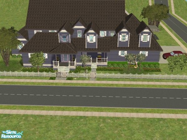 Sims 2 — Cape Cod Generation 6 by vertefae — The final installment of the Generations Cape Cod house. Everything your sim
