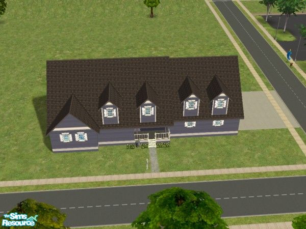 Sims 2 — Cape Cod Round 2 by vertefae — Cape Cod home created for the Generations 2 Challenge. This is the Round 2 home.