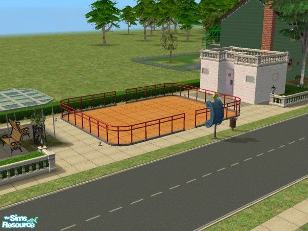 Sims 2 — The Rink by cadiva — Created for the Beacon Falls add on series this is an outdoor Roller Skating rink. Not much