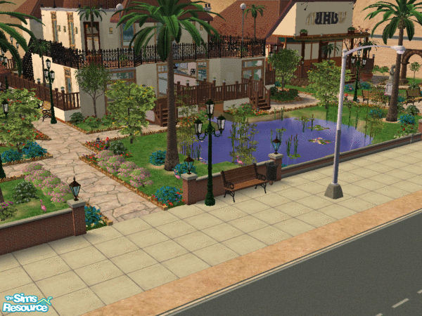 Sims 2 — Loty Beach by GuyMer17 — Nice lot for nice date. Bar, restaurant and shops.