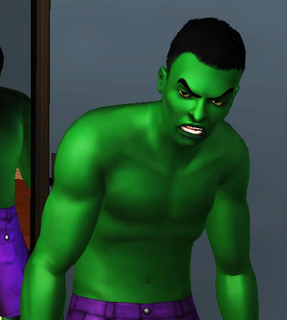 Sims 3 — HULK SMASH!!! by kikomachi — You download me or taste Hulk smash! AAAAARRRGH!
