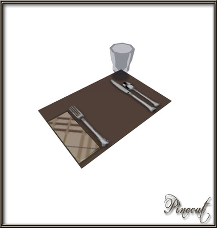 Sims 3 — Brookhaven Place Setting by Pinecat — 