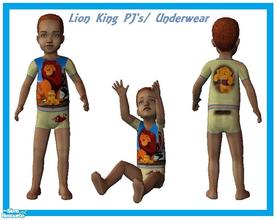 Sims 2 — Lion King Pj\'s by sinful_aussie — Cute Pj\'s featuring characters from The Lion King.