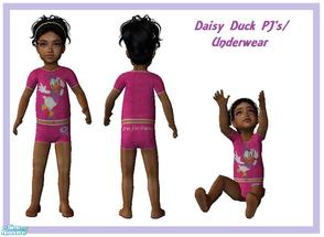 Sims 2 — Daisy Duck Pj\'s/Underwear by sinful_aussie — D is for Daisy! Cute little PJ\'s for little girls.