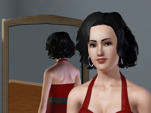 Sims 3 — Amber by NuclearCoreMeltdown — Amber the Gold Digger. Her traits include - Evil, Flirty, Dramatic, Great Kisser,
