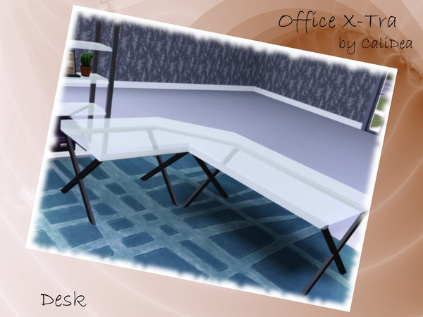 Sims 3 — Office X-Tra Desk by CaliDea — Office X-Tra Desk, with Slots. 