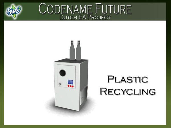 Sims 3 — Plastic collection by Mutske — Gather all your plastic waste into the plastic-Smithereens. It is used for new