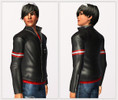 Sims 3 — Leather Jacket by sosliliom — I like the leather jacket of House M.D. ~ but didn't create a same one, I created