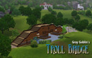 Sims 3 — Gray Goblin's Troll Bridge by graygoblin — Trolls are widely rumored to live under bridges. Further details are