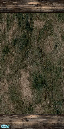 Sims 2 — Boy's Moss Wood - 3 by Lorah — This wallpaper in moss style with its destressed wood is great for a boy's room.