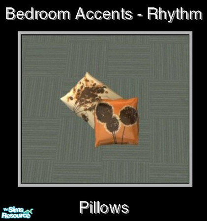 Sims 2 — Bedroom Accents - Rhythm - Pillows by Waverly — The Bedroom Accents collection consists of new beddings, rugs,