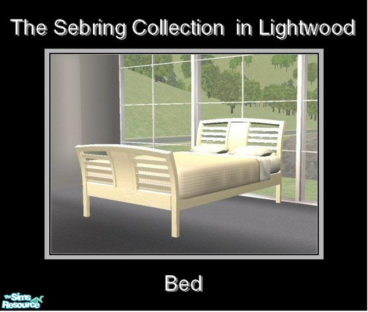 Sims 2 — Sebring in Lightwood - Bed by Waverly — Top Notch. Tired of the way your old bedroom looks? Kick it up a notch