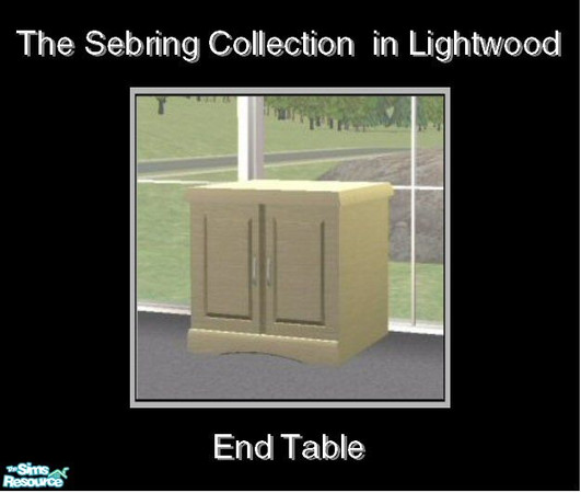 Sims 2 — Sebring in Lightwood - End Table by Waverly — Top Notch. Tired of the way your old bedroom looks? Kick it up a