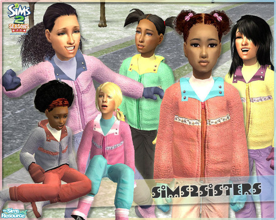 Sims 2 — S2S Collection No. 184014 ChF - set by sims2sisters — Outerwear for you little girls. Enjoy!
