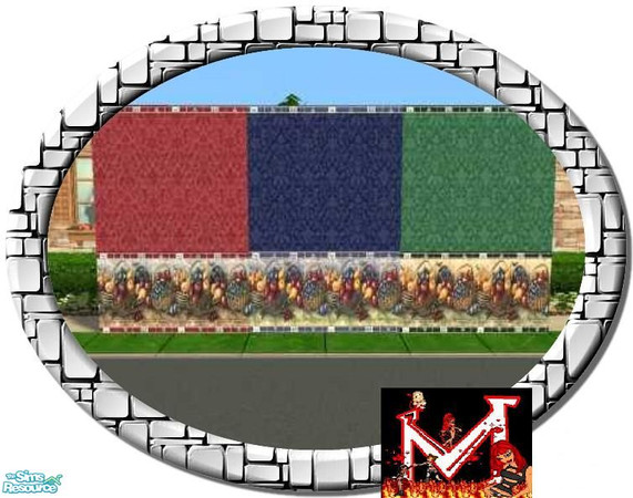 Sims 2 — fruit wall set by manuela55 — 