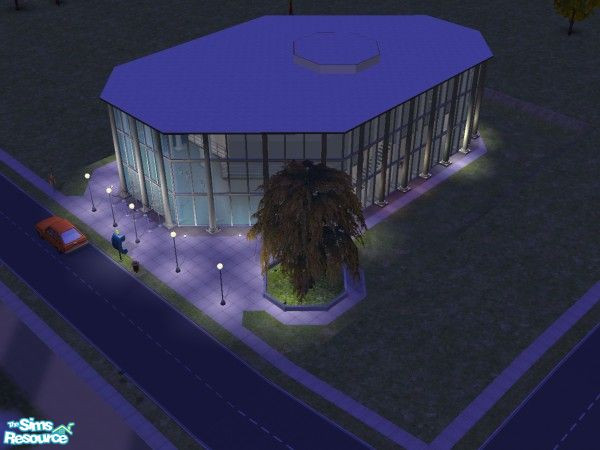 Sims 2 — Philharmonie  Luxembourg by Mich3l — The great Philharmonie of Luxembourg. Bar and Restaurant included.