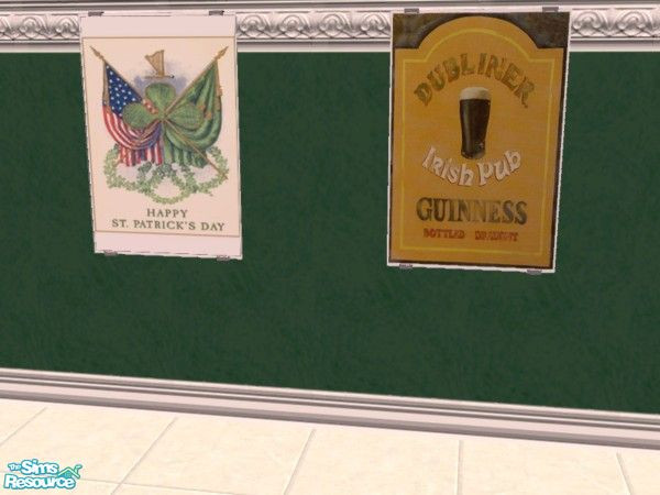 Sims 2 — Saint Patrick\'s Day Poster Set by drewsoltesz — Celebrate Saint Patrick\'s Day with these two unique posters.