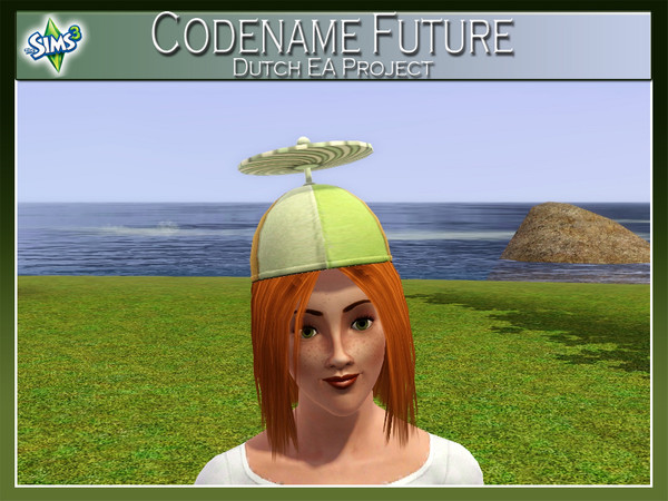 Sims 3 — Fan Cap by AnoeskaB — The Fan Cap has a mini fan working on solar energy. This will keep your head cool without