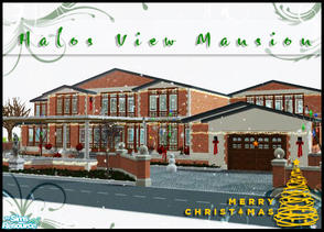 Sims 2 — Halos View Mansion by Wannabee16 — Lovely Welcoming Christmas home,swimming pool,Garage,Elevator and garden
