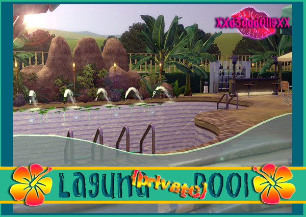 Sims 3 — Laguna (Private) Pool by xxd3addo11yxx — This hot spot is all the rave. This ain't yo mama's swimming pool!