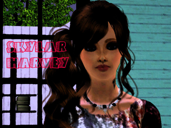 Sims 3 — Skylar Wood by Tropicalgurl4567 — Beware! Skylar is a sexy flirty vampire that loves to catch ghosts and she