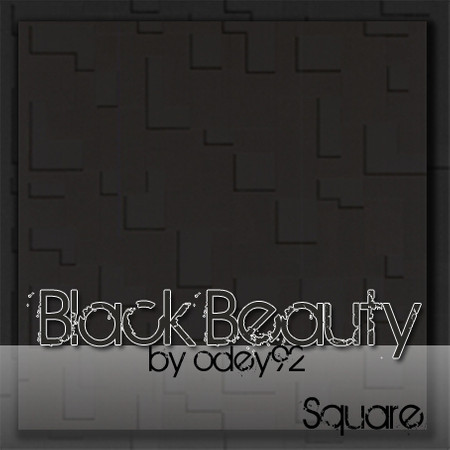 Sims 3 — Beloved Black Square by Odey92 — A beautiful black pattern. Part of the 'Beloved Black' collection.