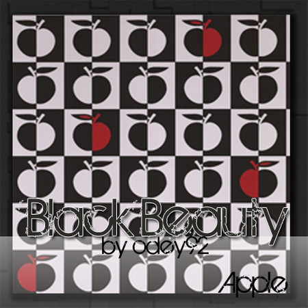 Sims 3 — Beloved Black Apple by Odey92 — A beautiful black pattern. Part of the 'Beloved Black' collection.