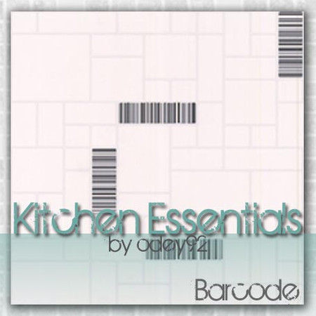 Sims 3 — Barcode by Odey92 — A simple yet effective white tile pattern. Part of the 'Kitchen Essentials' set.
