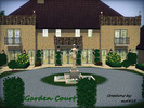 Sims 3 — Garden Court by mol924 — Garden Court has a library, half-bath, entrance hall, living room, dining room,