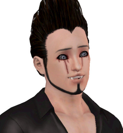 Sims 3 — Demon Darklord by MeCrazyPanda — Demon is the loyal husband to Ellie Darklord. He is very romantic and loves