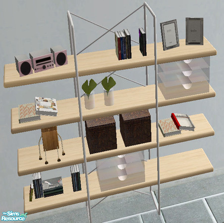 Sims 2 — Upstairs - bookcase by steffor — 