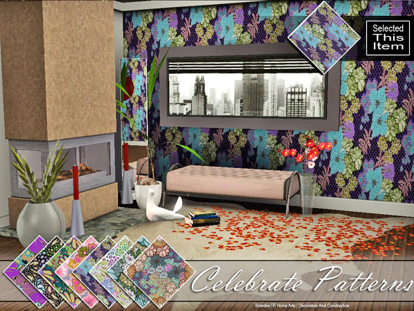 Sims 3 — Celebrate8 (Pattern) by brandontr — BrandonTR at TSR